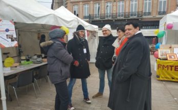 Collectif pour Albi, visite au marché de Noël